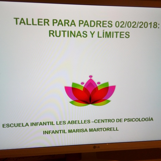 TALLER PARA PADRES 02/02/2018.ESCUELA INFANTIL LES ABELLES